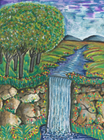Winner of 5th Grade Watercolor art