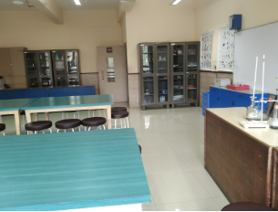 Science laboratories with modern equipment