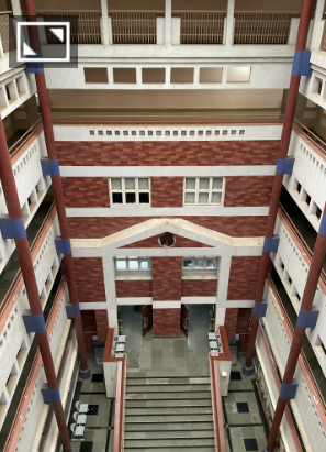 School campus interior view