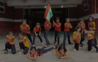 Annual Day celebration with students performing